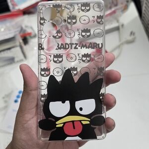 Sanrio Badtz-Maru Clear Plastic Soft Gel Samsung Galaxy S25 Ultra Phone Case NEW